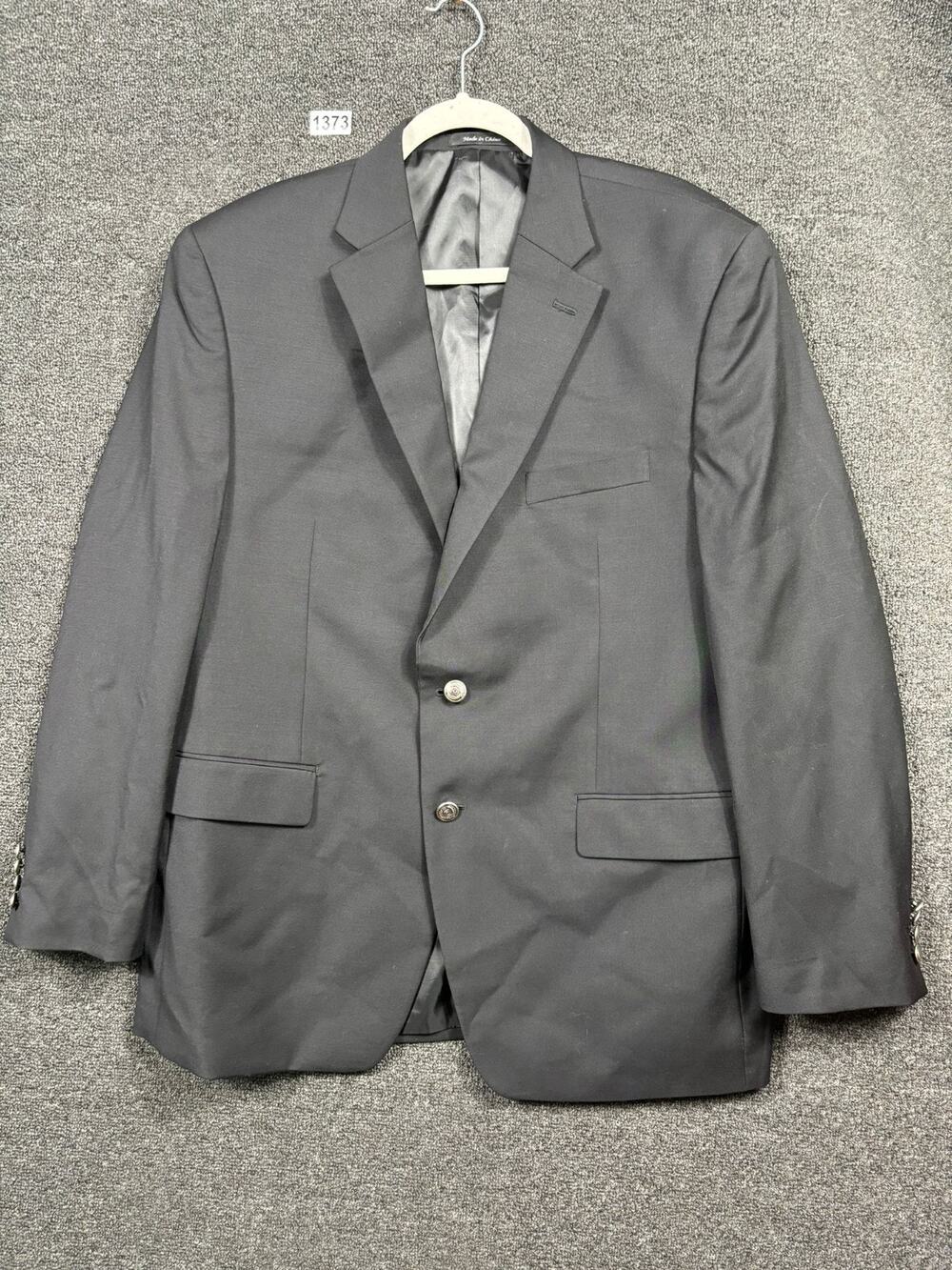 Michael Kors 100% Wool Suit Sport Coat Blazer Mens Sz 44R Black 2 Button Closure
